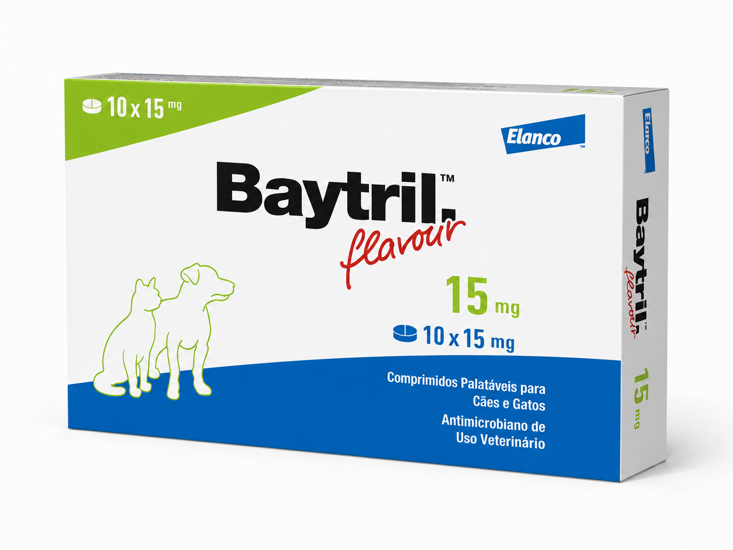 Antibiótico Elanco Baytril Flavour 15 Mg