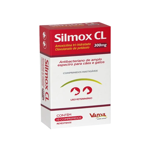 Silmox CL 300mg Antibiótico Vansil 10 comprimidos