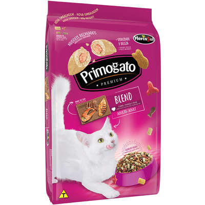 Ração Primogato Blend Gatos Adultos Carne, Frango e Peixe 20kg