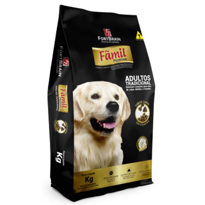 Ração Fãmil Tradicional Cães Adultos Carne 10,1kg