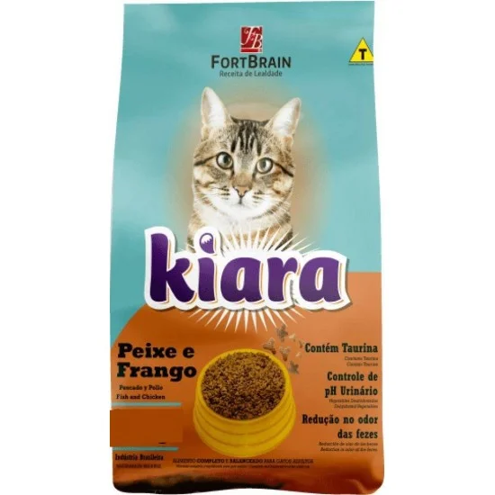 Ração Kiara Gatos Adultos Peixe e Frango 20kg