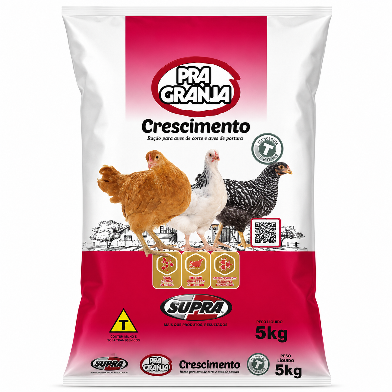 Ração Para Aves Supra Crescimento 5kg