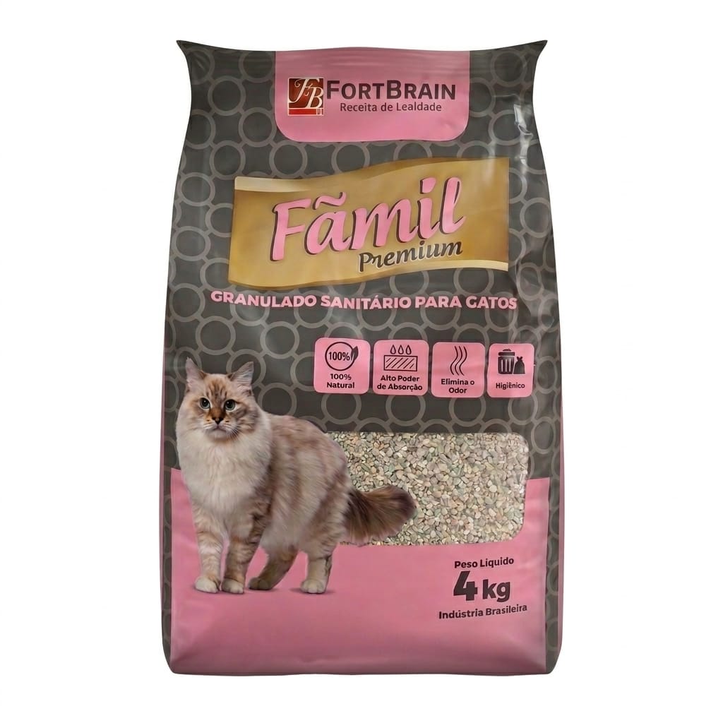 Areia Fãmil Classic para Gatos 4kg
