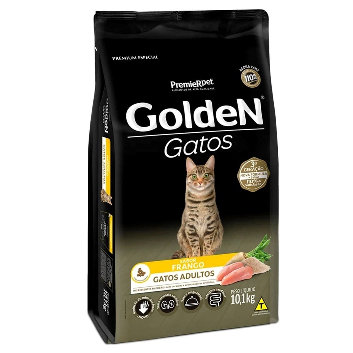 Ração Golden Special Gatos Adultos Castrados Frango e Carne 10,1 kg
