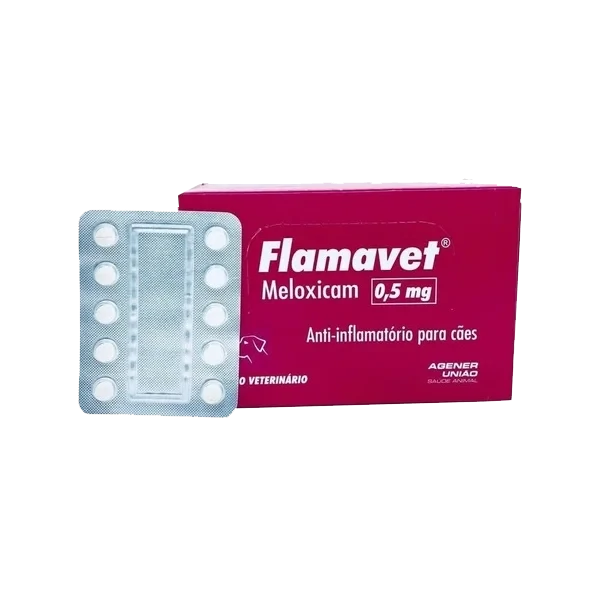 Anti-inflamatório Flamavet 0,5 mg blister com 10 comprimidos
