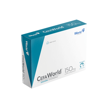 Antibiótico CefaWorld 150mg Cães e Gatos 12 comprimidos