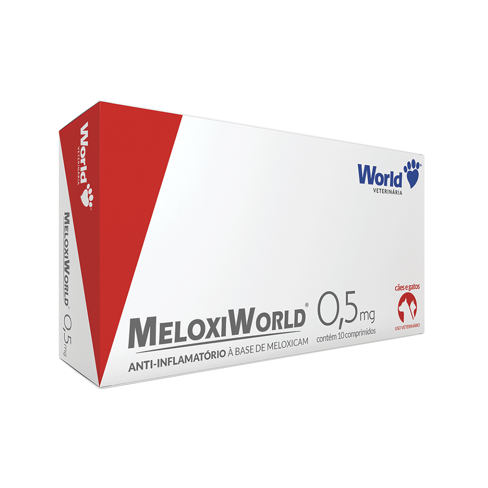 MeloxiWorld 0,5mg para Cães e Gatos 10 comprimidos