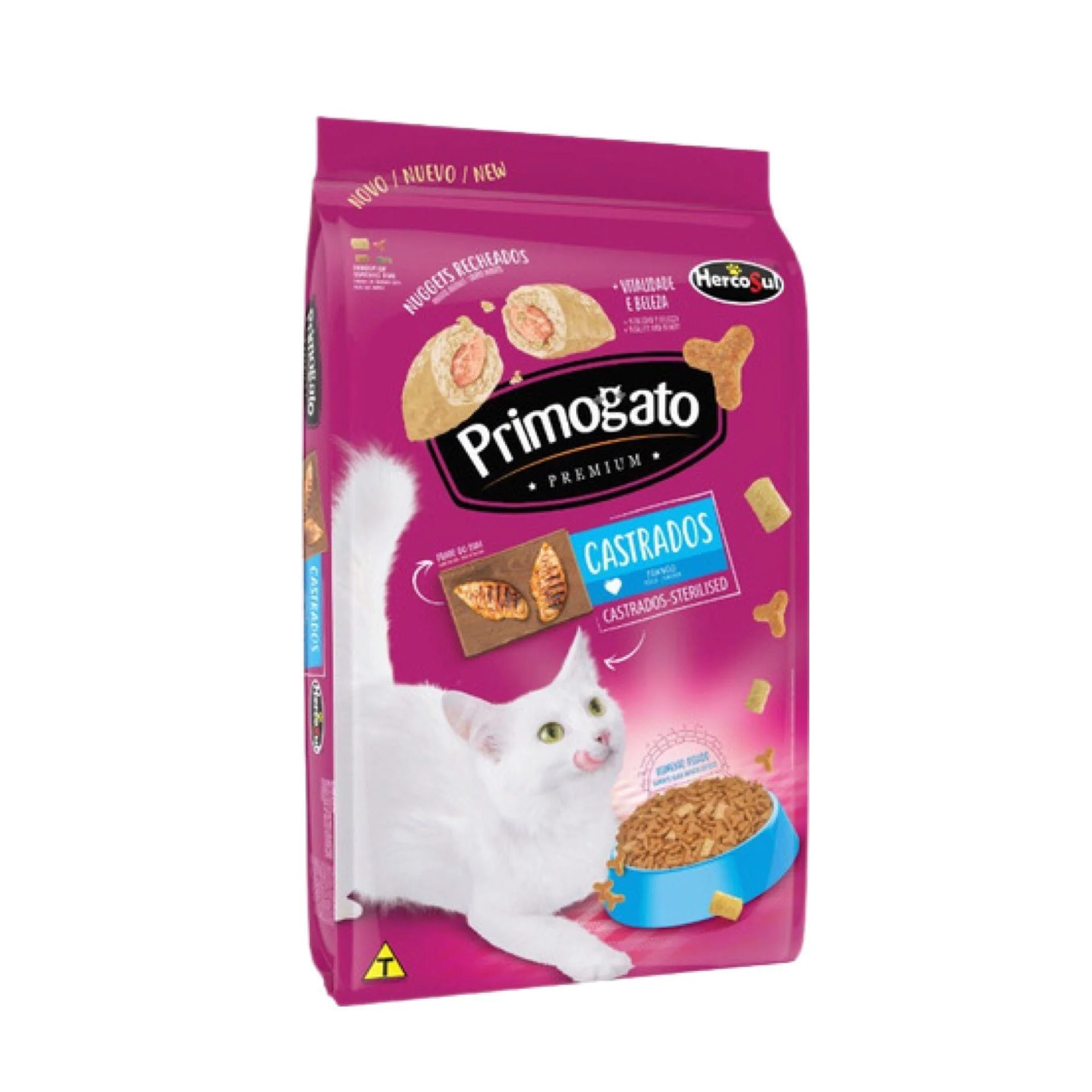 Ração Primogato Gatos Castrados sabor Frango 10,1kg