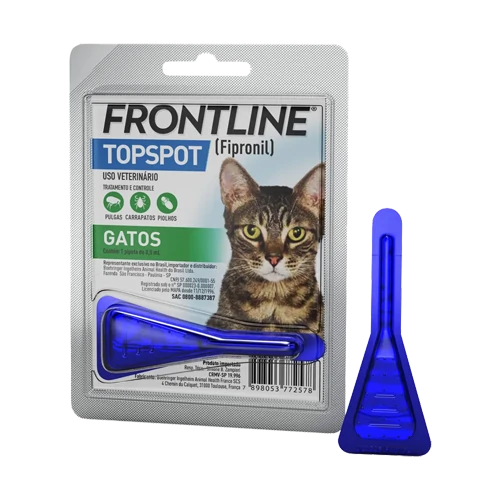 Antipulgas e Carrapatos Frontline Topspot Gatos 0,5 ml até 10 kg