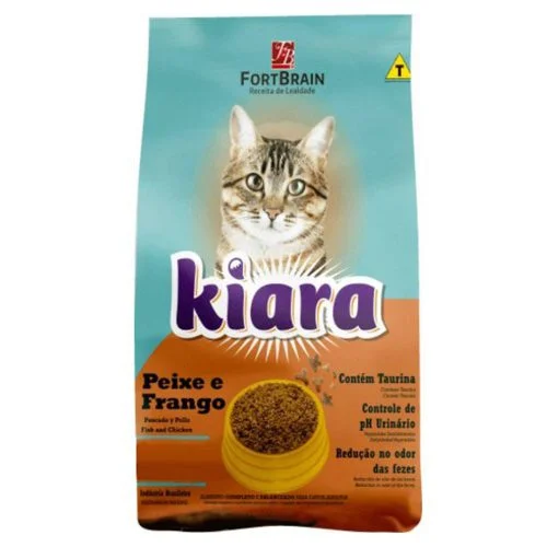 Ração Kiara Gatos Adultos Peixe e Frango 7kg